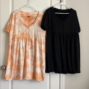 Two terry cloth dresses